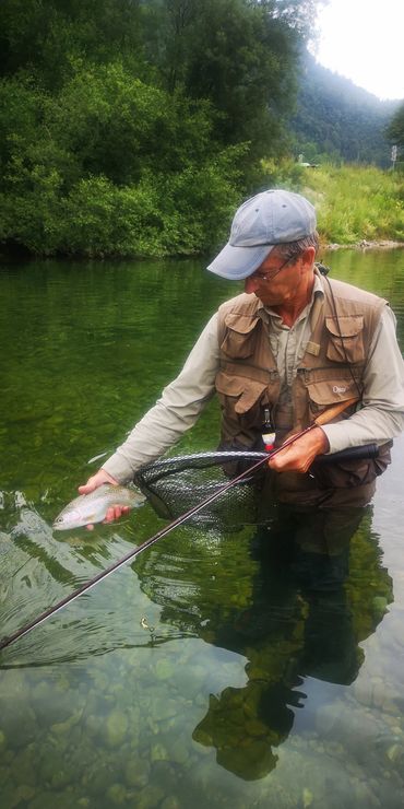 Fly fishing trip on Sora river.