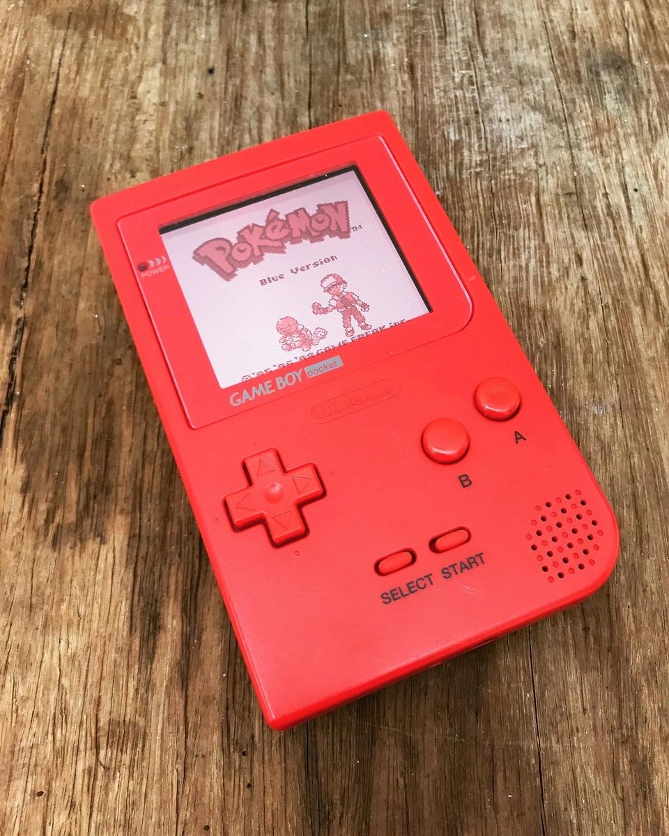 Gameboy Pocket - Red IPS BACKLIT Screen