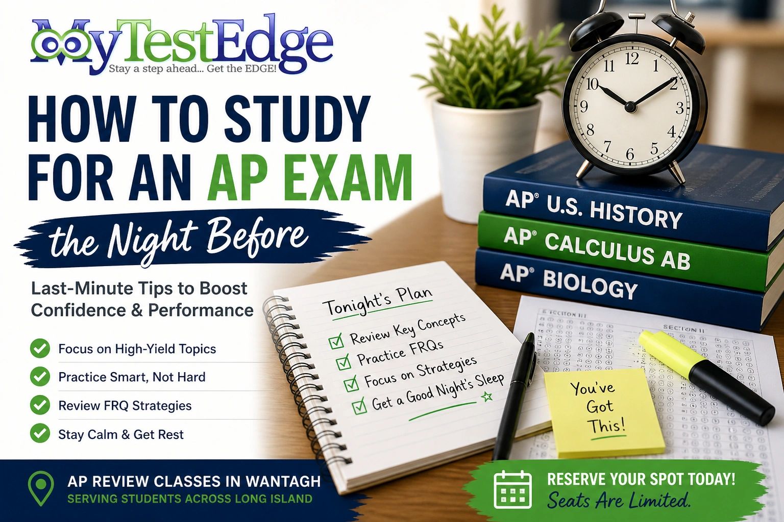 How to Study for an AP Exam the Night Before (Last-Minute Guide)