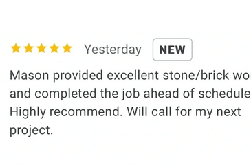 5 star google review