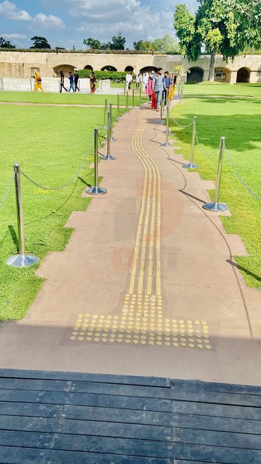 PU Tactile Tile Strips & Studs @ Raj Ghat, Delhi.