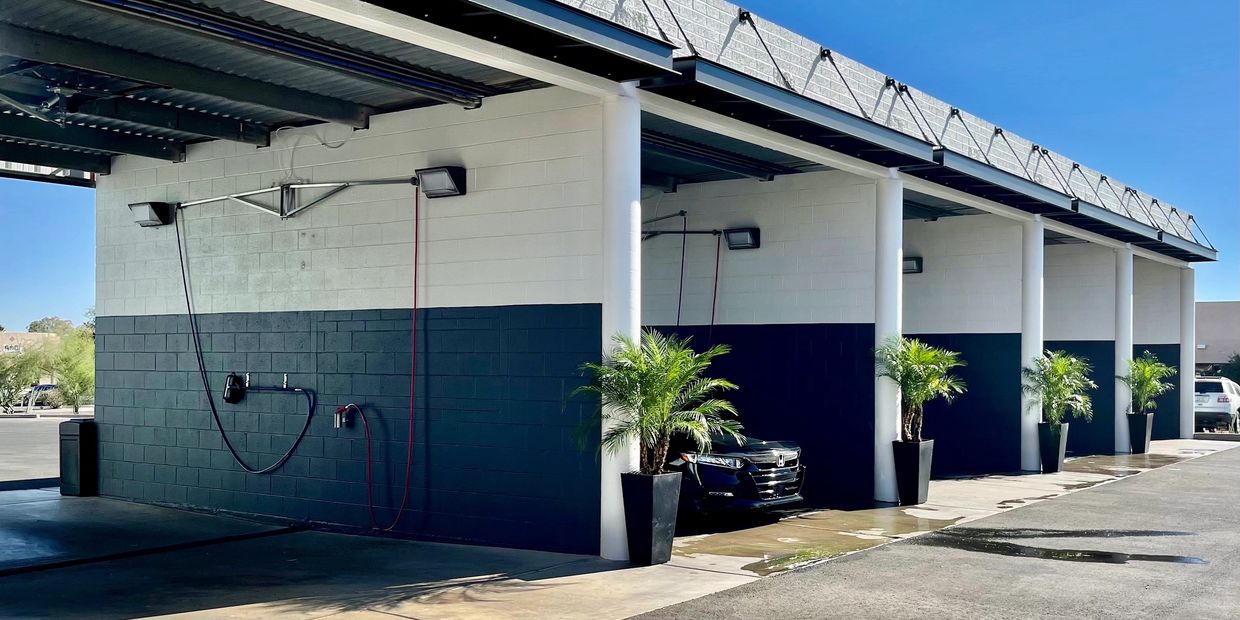 Brand new self-serve car wash bays with everything you need to get your car spic 'n span!