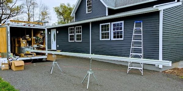 Seamless Gutter onsite installation