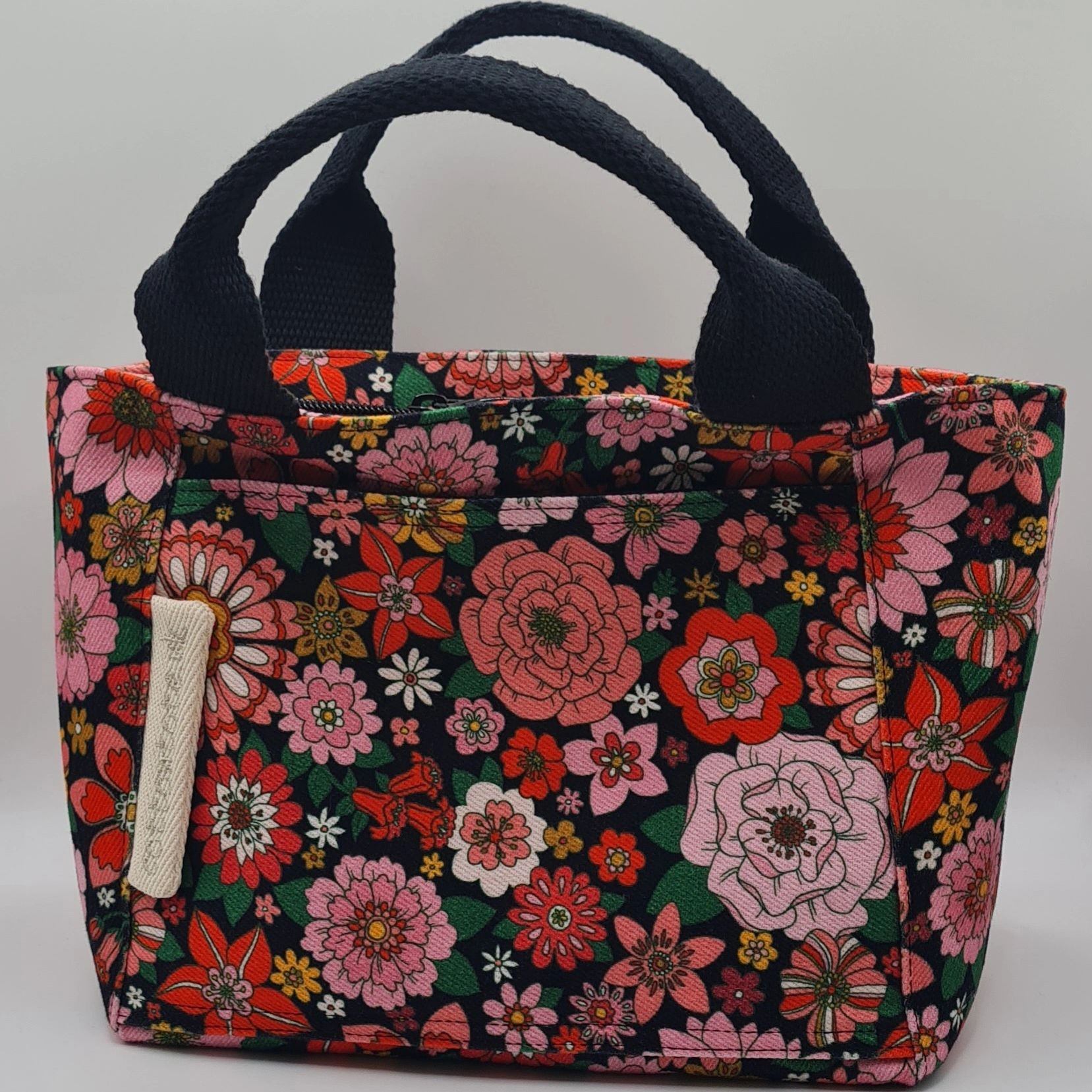 Floral Denim Tote