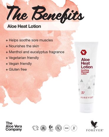 Forever Aloe Heat lotion Benefits