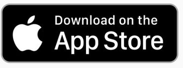 Black Apple App Store download badge with white text and logo.