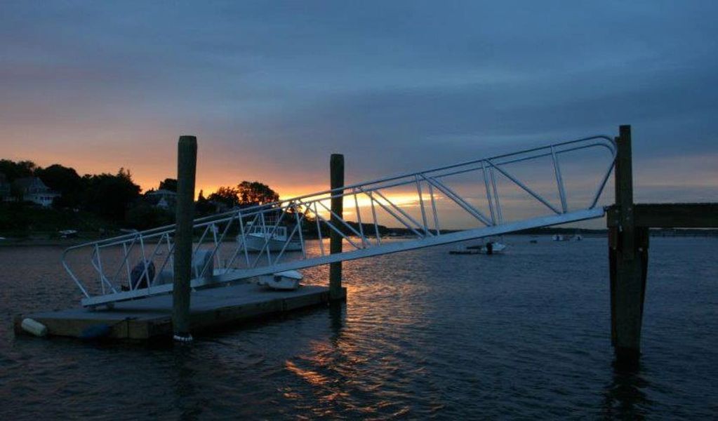 24-foot gangway with strong truss design to support length.