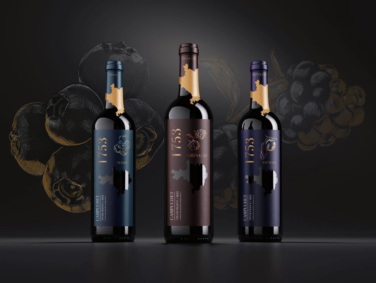 Wine packaging design — District Gold ADDY, Student Best in Show