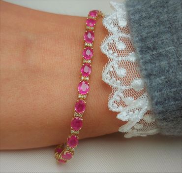richards pateley jewellers jewellery yorkshire gold harrogate york ruby diamond bracelet bradleys 
