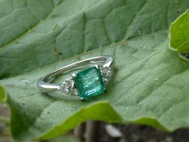 emerald diamond harrogate ring pateley sweet shop jewellery vintage york handmade