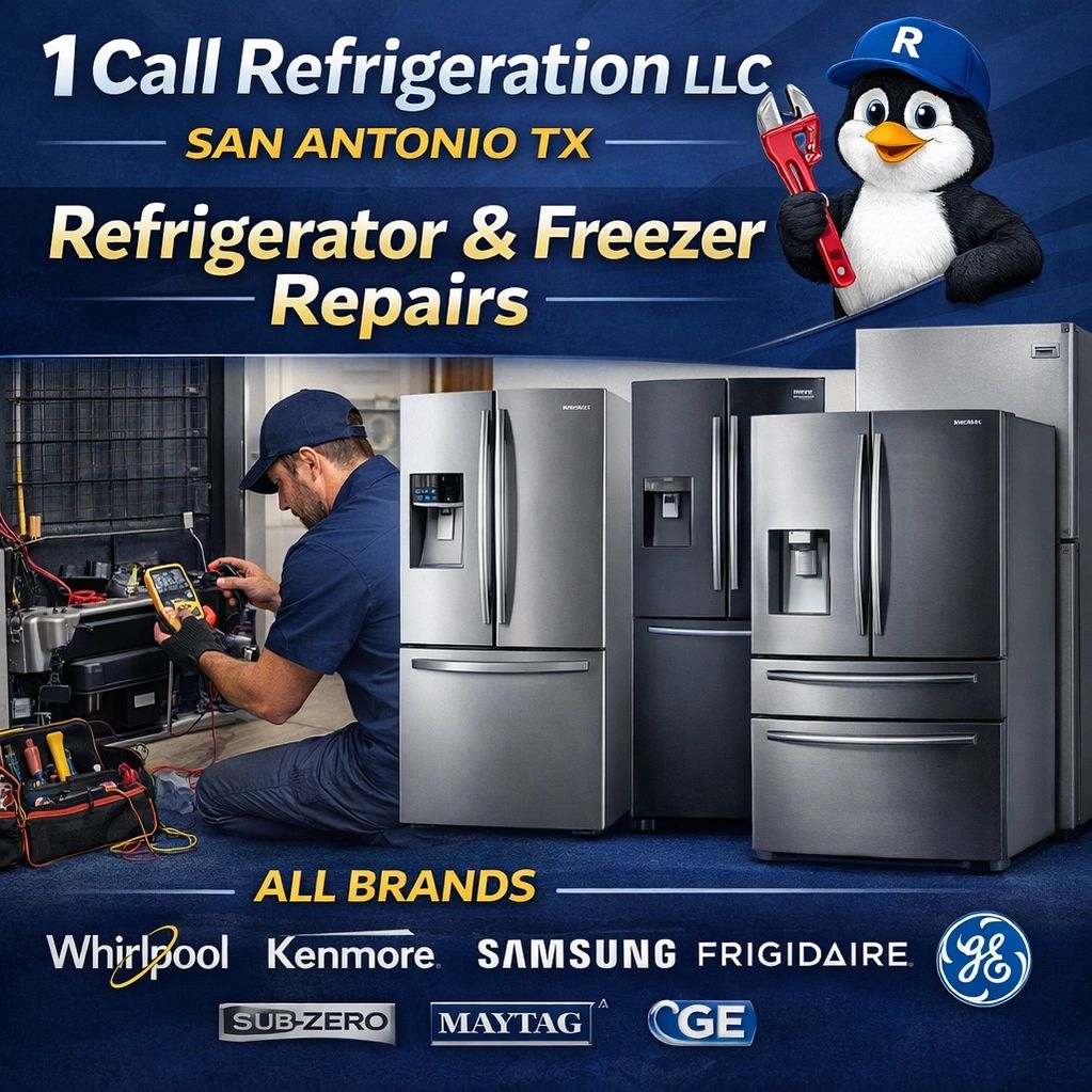 “Fast, Reliable Refrigerator & Freezer Repairs in San Antonio!”
1Call Refrigeration LLC 