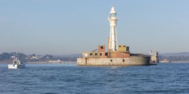 East ship entrance to Portland Port