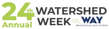 Logo for the 24th Annual Watershed Week by Watershed Alliance of York.
