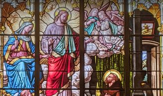 Catholic Stained Glass of Saint Francis of Assisi