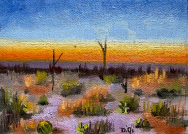 Desert Painting 1
Oil on Linen, 5"x7"
