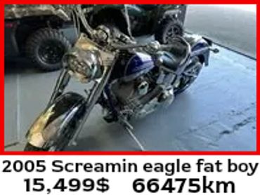 2005 Screamin Eagle Fat Boy motorcycle for sale with 66,475 km.