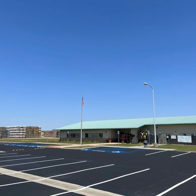 Seal Coating and line striping for a school district office in Bakersfield, CA. Ensuring a safe lot