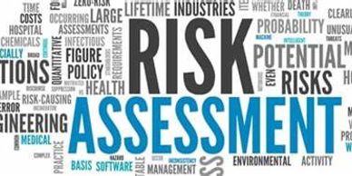Word cloud centered on risk assessment.