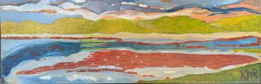 Cranberry Bog. oil on board
