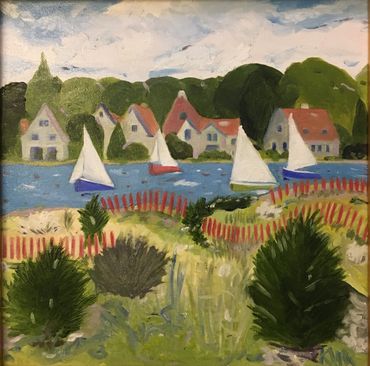 Sippican Sail  oil on canvas--SOLD