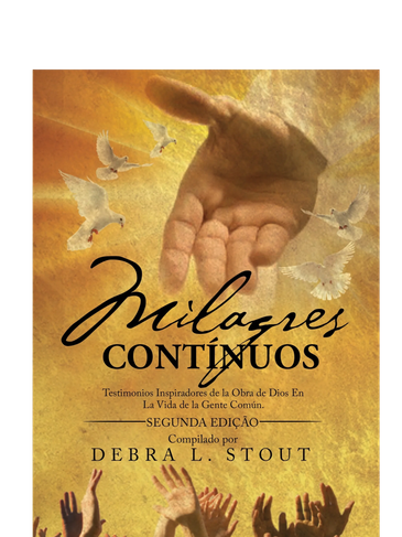 Cover of a religious book with hands reaching out and doves flying.
