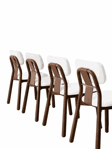Handcrafted solid wood dining chair for export from India.