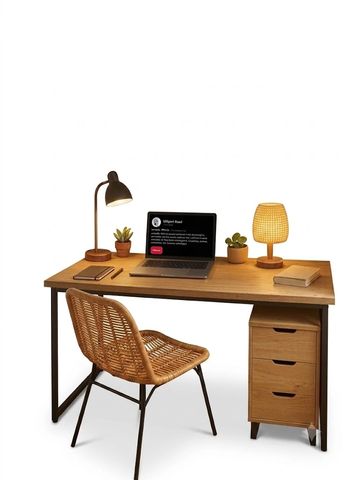 Premium handcrafted wooden writing desk.