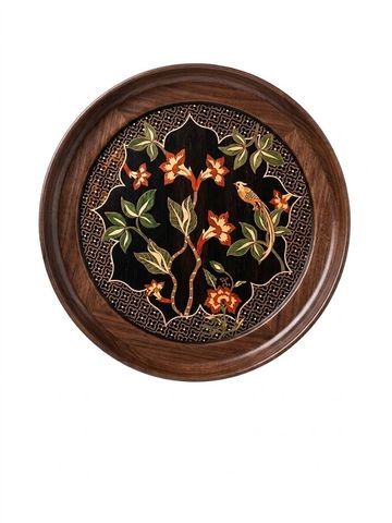 Custom wood wall art handcrafted in India.