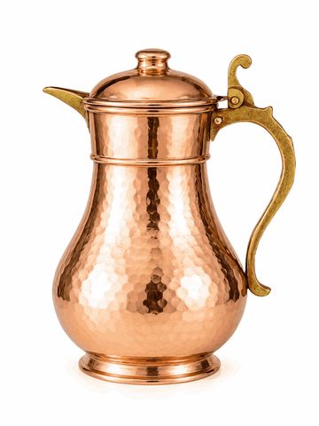 Handcrafted Hammered Copper Jug / Pitcher