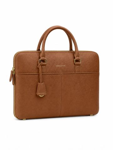 Premium slim genuine leather professional laptop sleeve bag by AP Export Hub