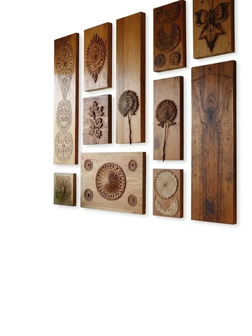 Decorative wooden wall panel for interior décor.