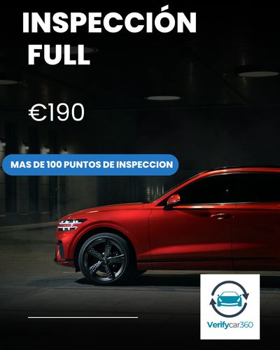 inspección full €190
coches de segunda mano 
inspeccion pre compra.