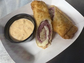 Reuben Eggroll with Special Sauce