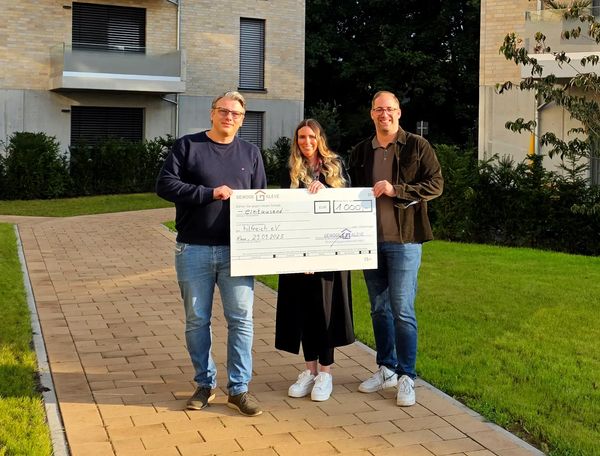 Foto: GeWoGe v.l.n.r. Steffen Thewis, Kristina Kaets, Oliver Deckers