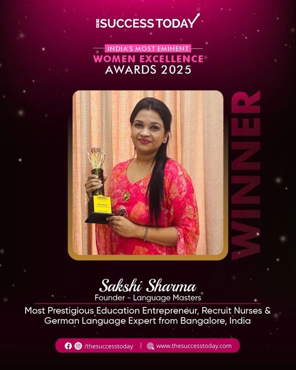 Winning India’s Most Eminent Women Excellence Award 2025 defines a journey as language expert. 