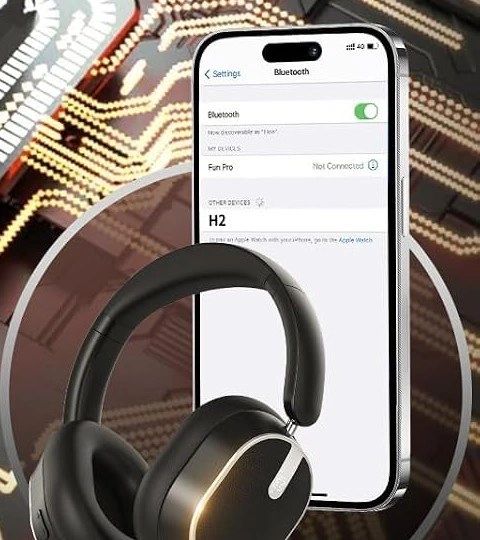 Diadema Bluetooth 6.0 ANC vista 6