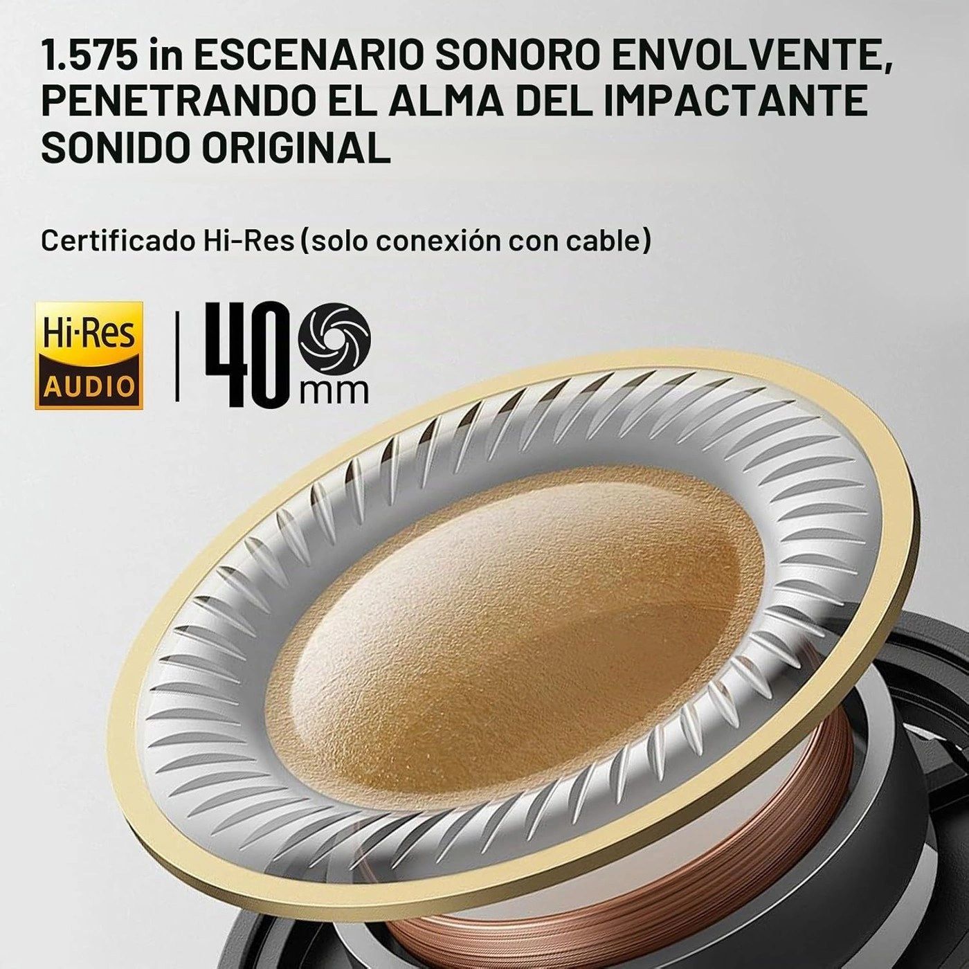 Diadema EDIFIER V80 Blanco Marfil vista 2