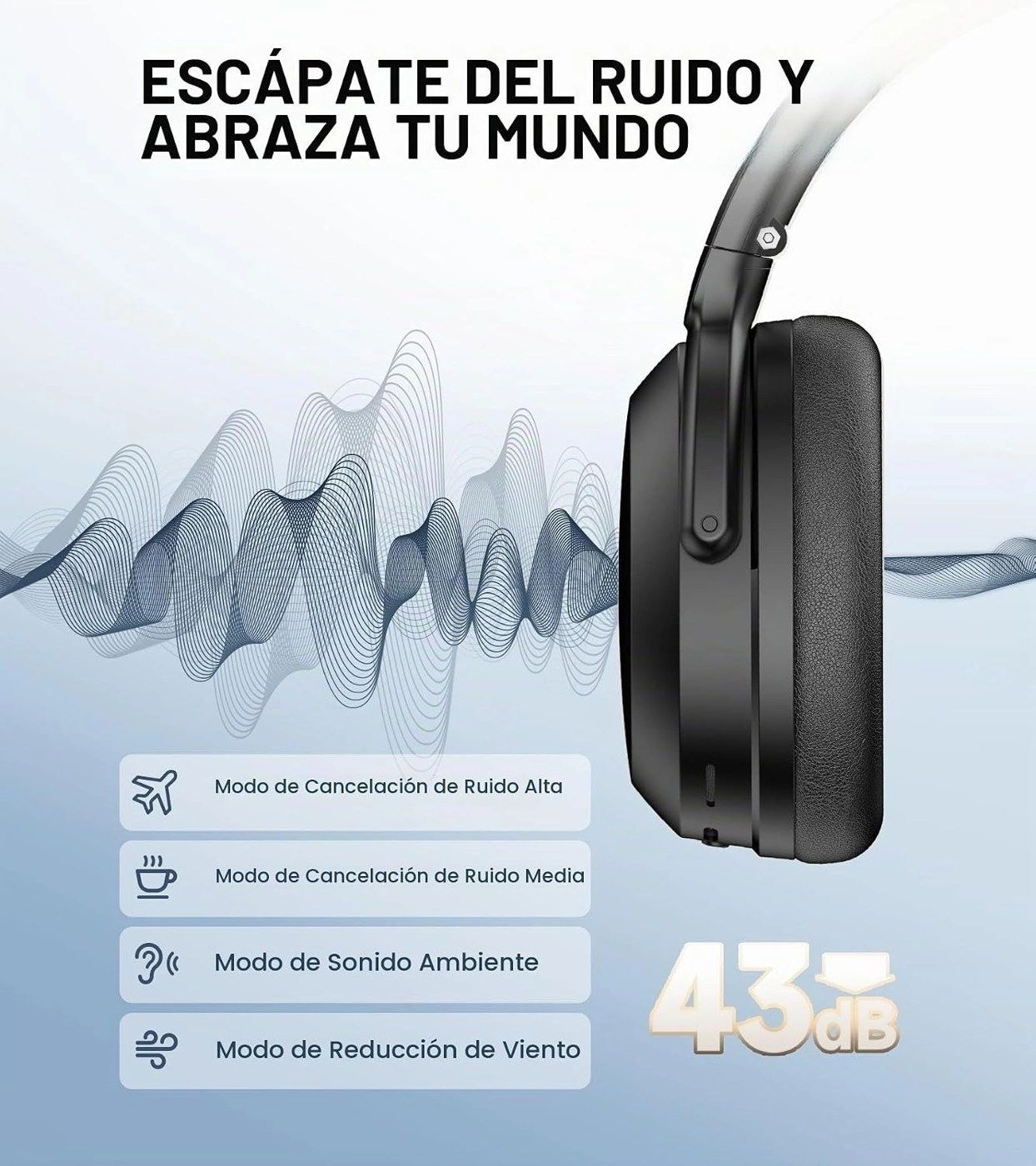 Diadema EDIFIER WH700NB Pro Negra vista 6