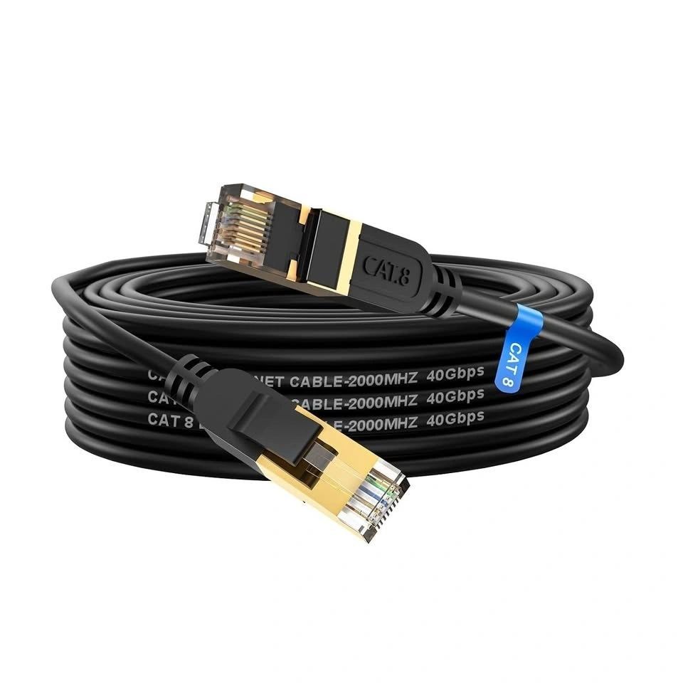 Cable de Red Ethernet Gruciso Cat 8 Redondo 6 m