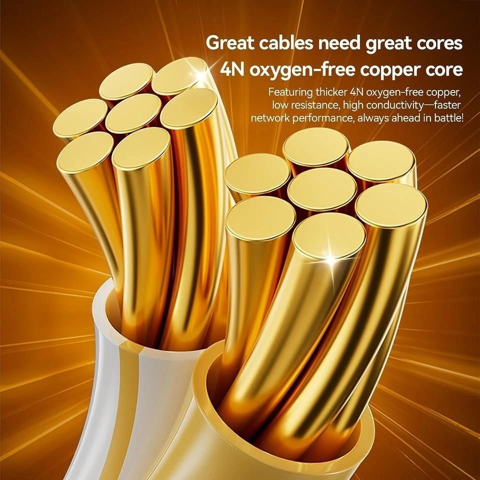 Cable de Red Ethernet DIAMONDTIGER Cat 8 Blindado 3 m vista 3