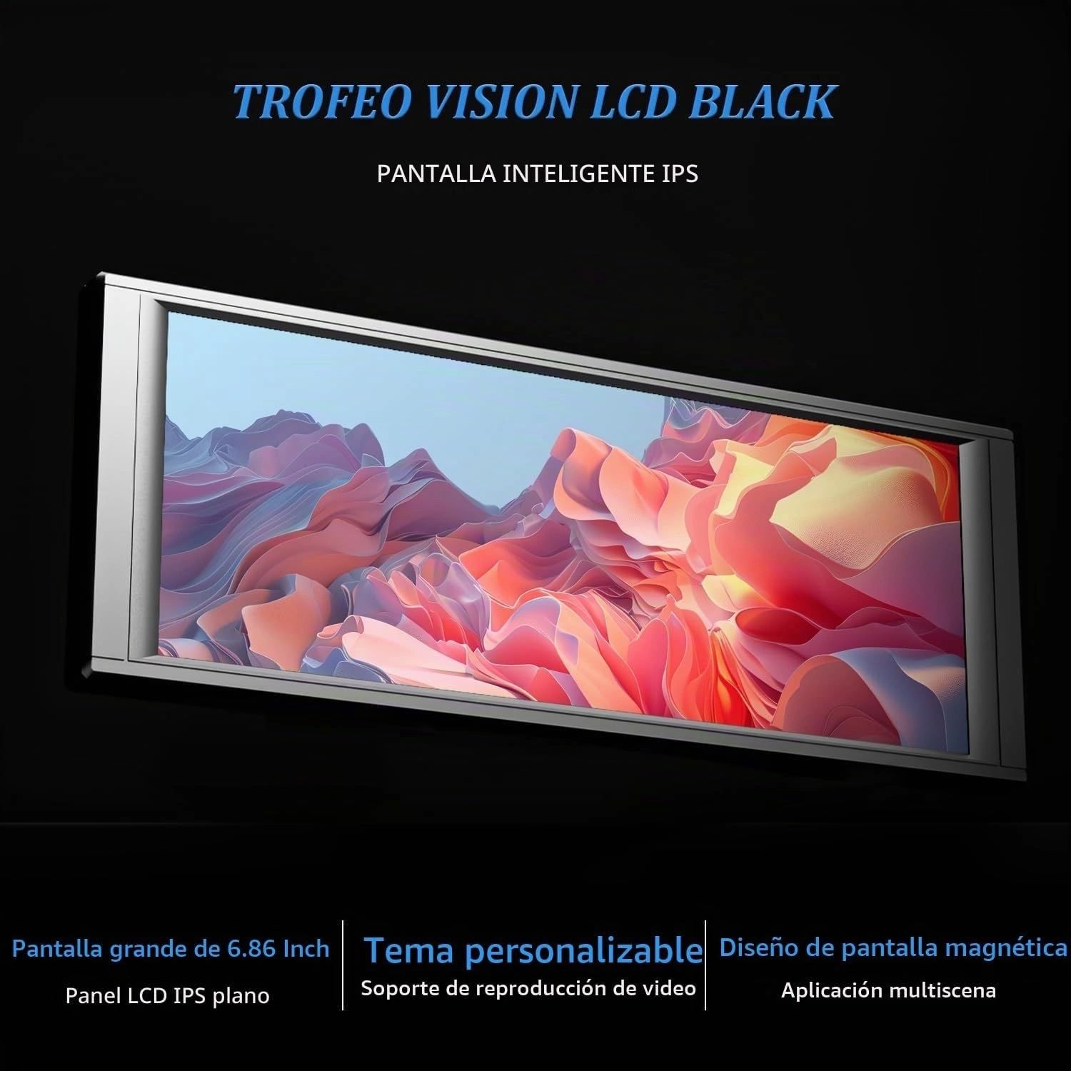 Pantalla LCD para PC Thermalright Trofeo Vision 6,86" Negra vista 7