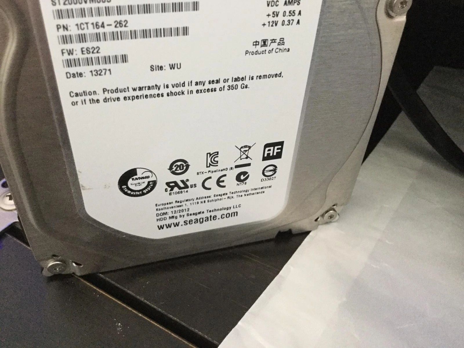Disco Duro Seagate Video 3.5 HDD 2 TB vista 2