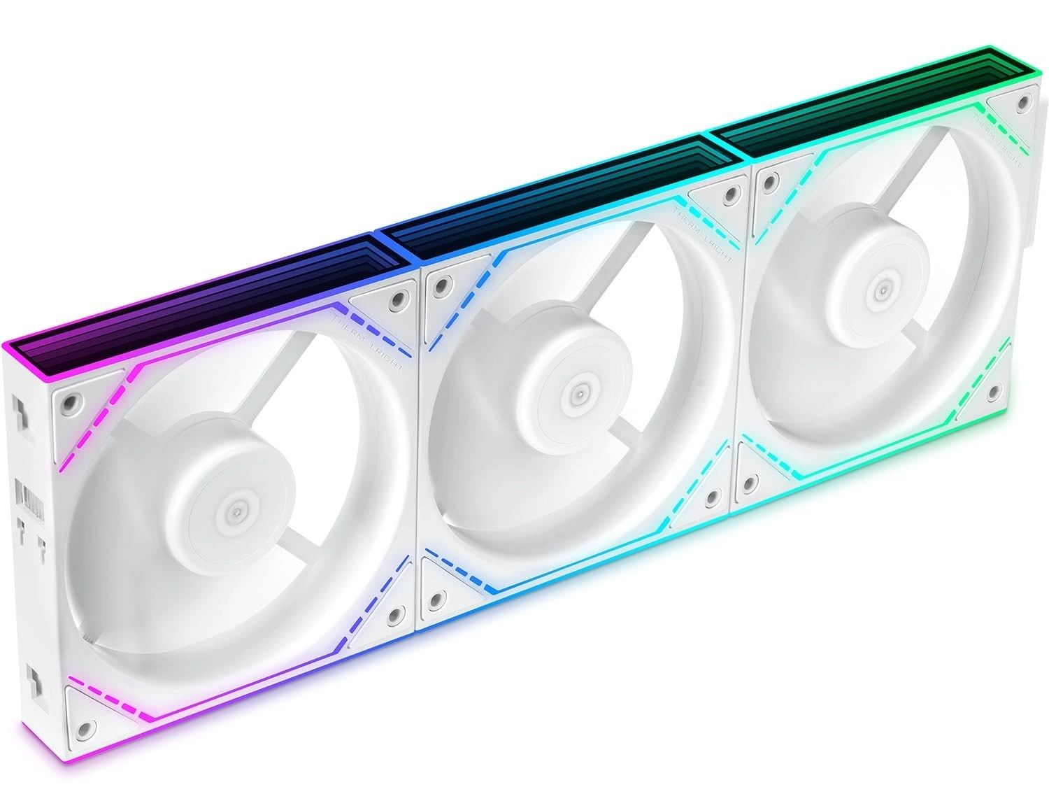 Kit 3 Ventiladores ARGB Thermalright TL-M12QRW X3 Blancos Aspa Invertida