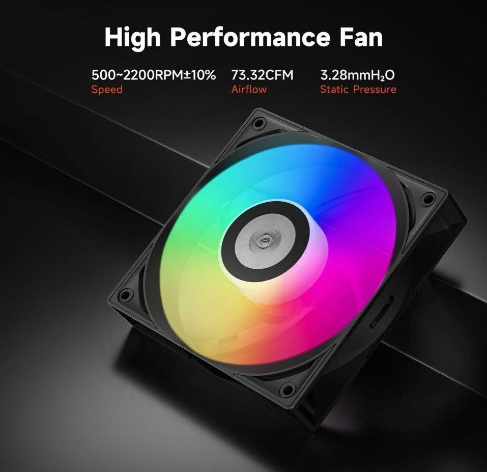 Disipador CPU PCCooler RT500 Digital ARGB Negro vista 3