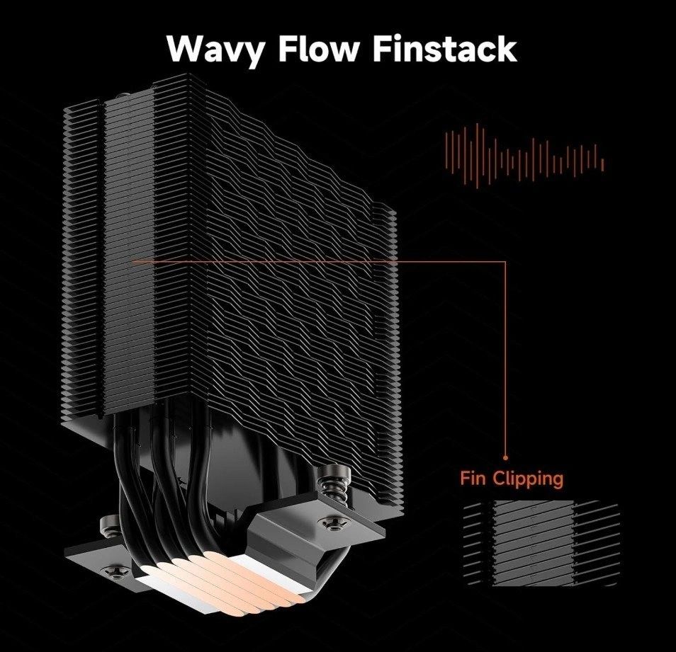 Disipador CPU PCCooler RT500 Digital ARGB Negro vista 6