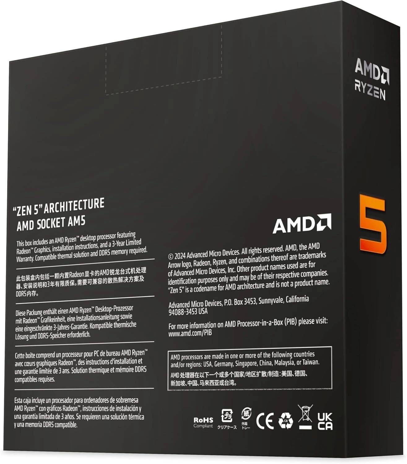 Procesador AMD Ryzen 5 9600X vista 4