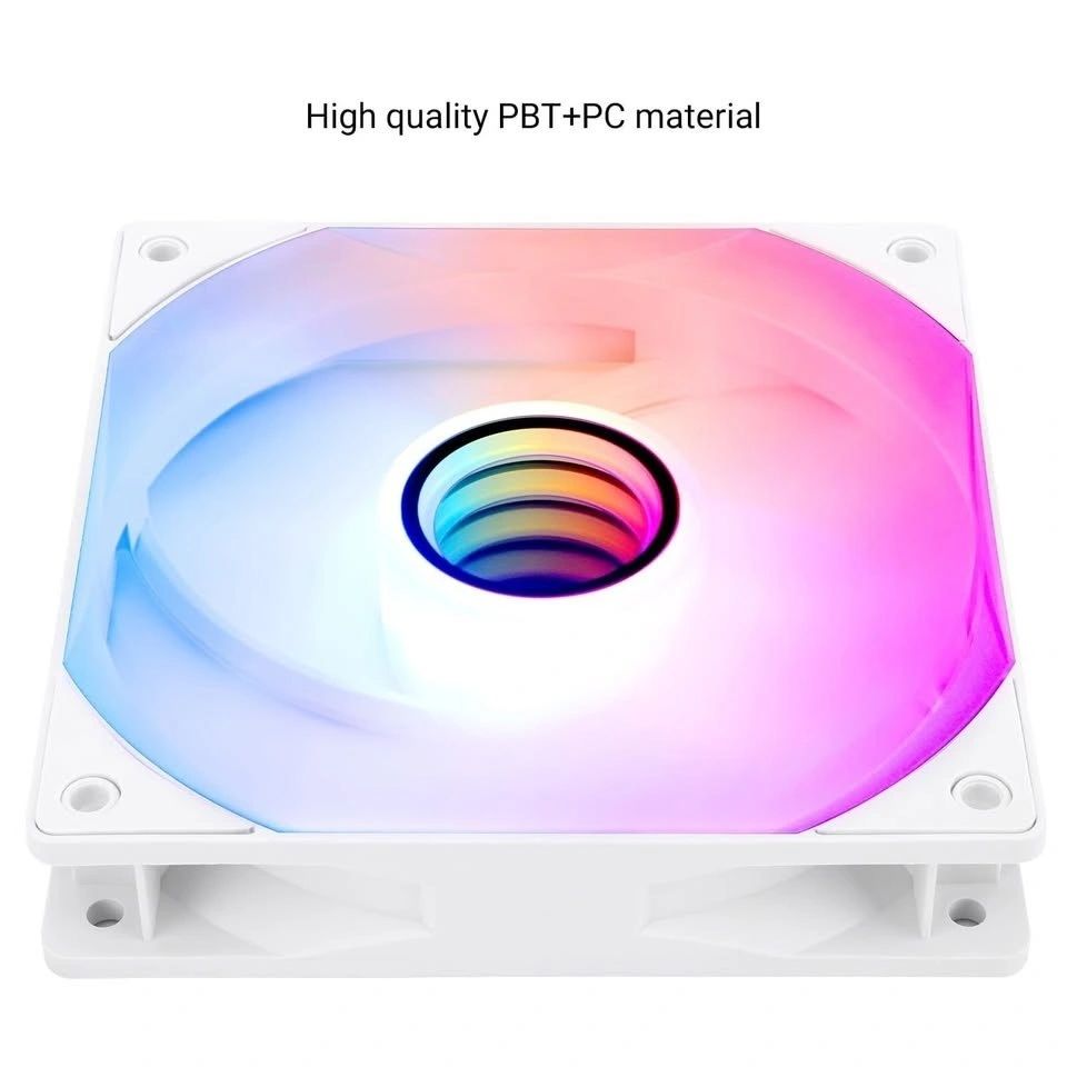 Kit 3 Ventiladores ARGB Thermalright TL-C12W-S V3 X3 Blancos Espejo Infinito vista 4