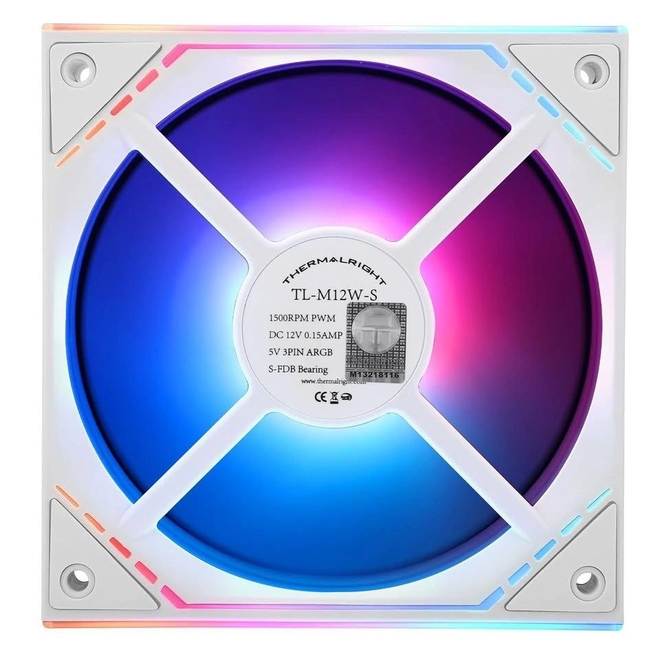 Ventilador ARGB Thermalright TL-M12W-S Espejo Infinito Blanco (Unidad) vista 3