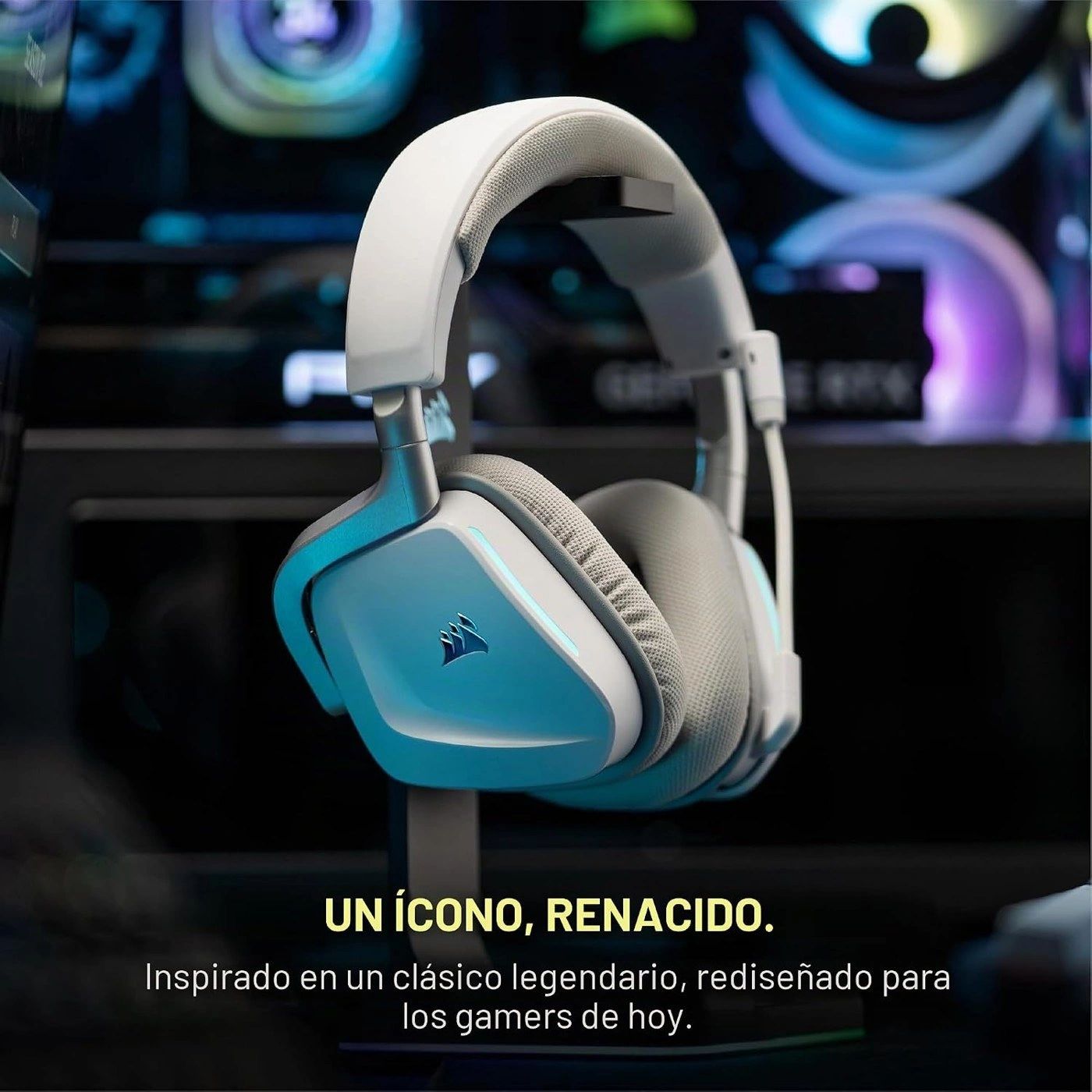 Diadema CORSAIR VOID Wireless v2 Blanca vista 2
