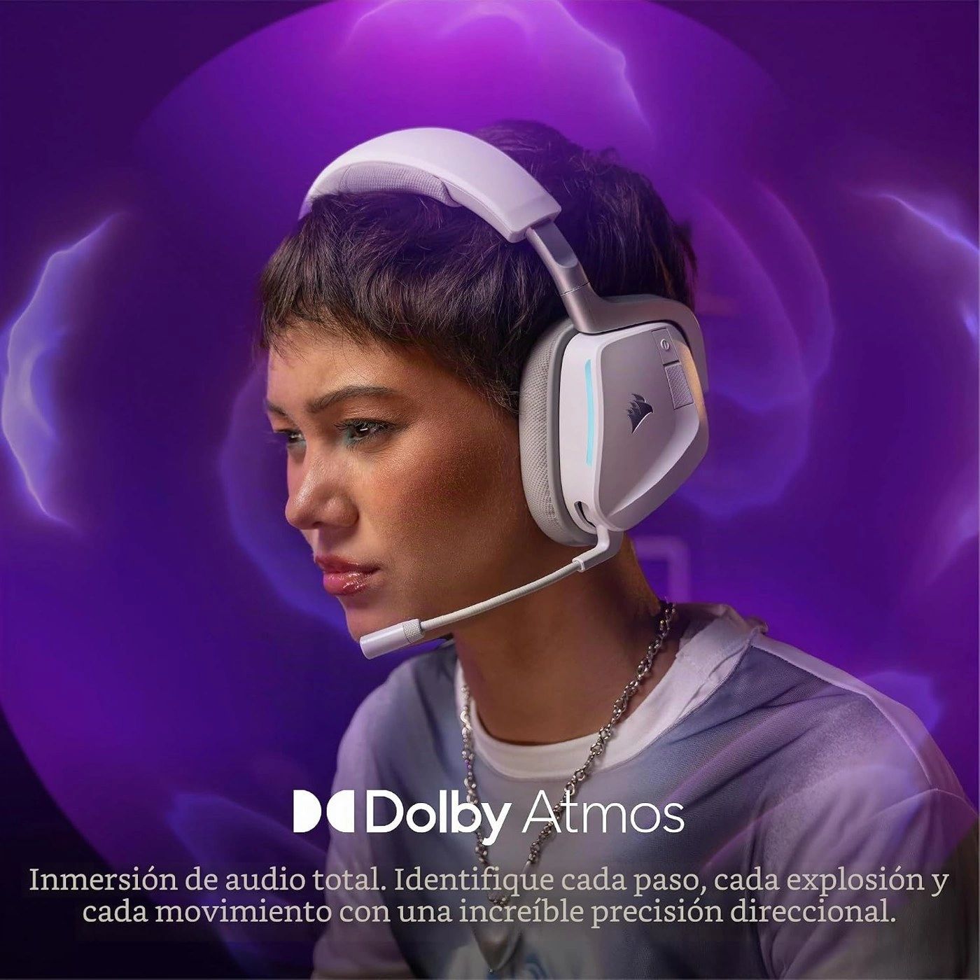 Diadema CORSAIR VOID Wireless v2 Blanca vista 5